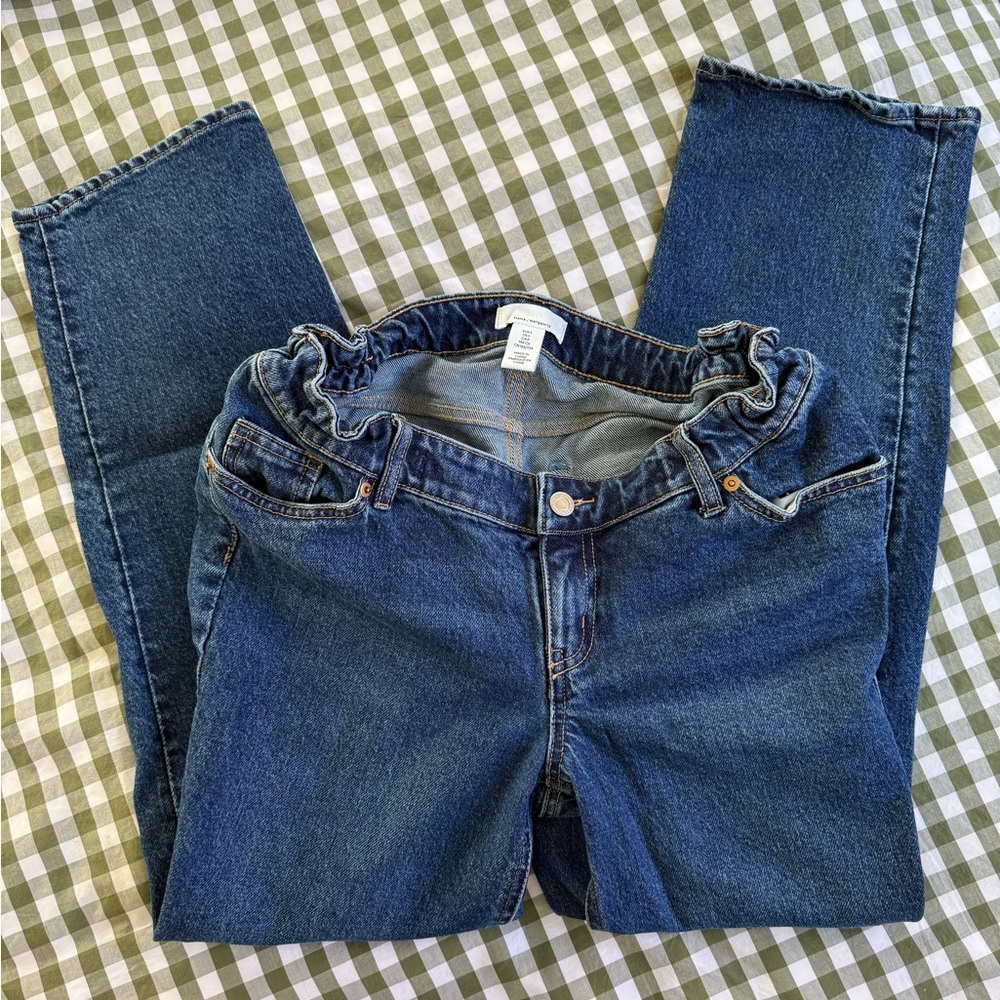 H&M Mama Before & After Straight Low Ankle Jeans - Picture 3 of 4